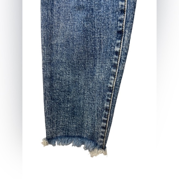 Pistola Vintage Wash Distressed Raw Hem Skinny High Rise Jeans Size 26 Stretch - Picture 4 of 6
